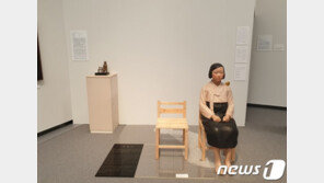 日 ‘평화의 소녀상’ 전시장에 폭죽 배송…경계 속 전시 계속