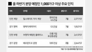 하반기 전국 1000가구 이상 대단지 역대 최대 물량 나온다