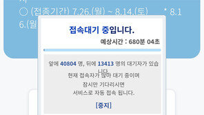 백신예약 네번째 먹통… 8월말 서버증설 전까진 접속 장애 불가피 