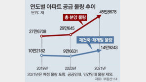 올해 분양 3채 중 1채는 재건축-재개발 물량