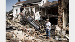 서유럽 벨기에,  추가 폭우로 1주만에 또 홍수피해