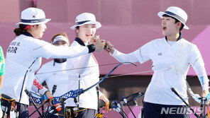 ‘세계 최강’ 한국 女양궁, 올림픽 단체전 9연패 위업 달성