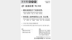 [시사중국어학원]백신 복권