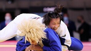 [올림픽] 유도 여자 57㎏ 김지수, 한판승으로 16강 진출