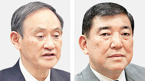 스가, 올림픽 개최에도 지지율 바닥… ‘여당內 야당’ 이시바 뜬다