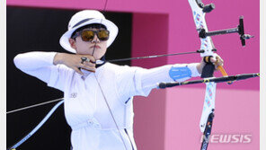 여자 양궁 안산, 한국 첫 올림픽 3관왕 향해 순항