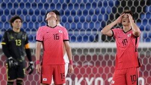 한국 축구, 두 대회 연속 8강서 탈락… 멕시코에 3-6 완패
