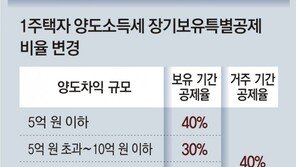 내년말까지 다주택 안팔면 양도세 급증