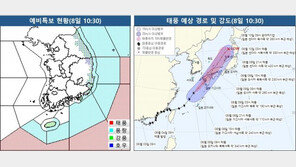 태풍 ‘루핏’ 오늘 밤부터 ‘최근접’…동해안 최대 200㎜ 물폭탄