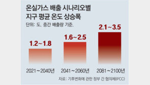 “20년내 평균온도 1.5도 오를것”… 지구온난화 12년 앞당겨졌다 