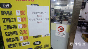 식자재값 고공행진에… 식당-급식소 “반찬 메뉴 못짤 판”