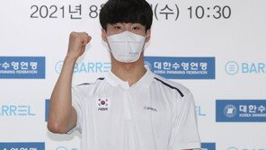 ‘수영괴물’ 황선우 “파리올림픽 시상식에 태극기” 포부