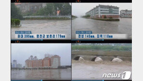 북한 함북에 400㎜ 물폭탄…도시가 ‘물바다’
