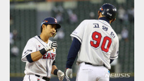 강승호 데뷔 첫 5타점 경기, 두산은 키움에 대승