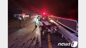 당진서 역주행 승용차와 덤프트럭 충돌…승용차 운전자 숨져