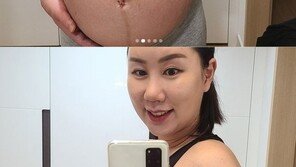 “이 배안에 세 아이”…황신영 임신 8개월차 모습 공개