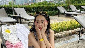 이주연, 귀여움에 섹시함까지…군살 하나 없는 수영복 자태