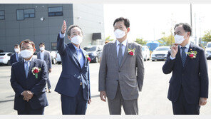 송영길, 전기차 공장서 “내연기관 車 운행 금지 시기 다가와”