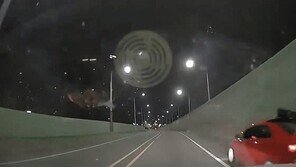 시속 100㎞ 車 위 매달렸다 사라진 사람…뒷차 가슴 철렁