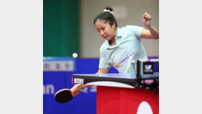 ‘올림픽 스타’ 신유빈, 탁구 국가대표 선발전 7전 전승으로 1위