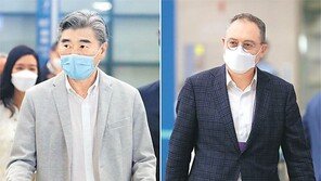 정의용-성김, 한반도 평화프로세스 재가동 협의