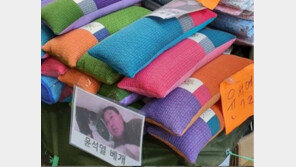 서문시장에 ‘윤석열 베개’ 등장…尹 “소상공인 도움된다면 초상권 무료”