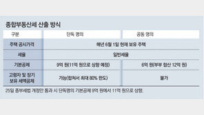 [머니 컨설팅]부부명의 종부세, 단독명의 선택 가능