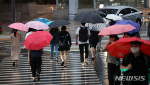 태풍 ‘오마이스’ 영향 전국 곳곳 비…남부는 오후에 그쳐