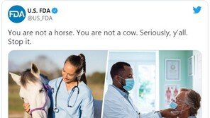 미국인들 소·말 되기로 작정했나…백신 남아도는데 소·말 구충제 먹어