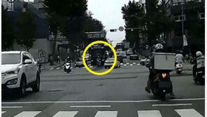 선릉역서 23톤 화물차에 깔린 오토바이…“사각지대 운전 금물”