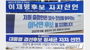 태극기집회 계셨던 분이 민주당 지지?…“선거시즌 줄서기 씁쓸”