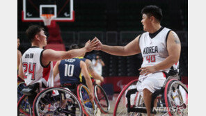 韓 휠체어농구, 21년 만에 패럴림픽서 승리…8강 보인다