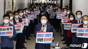 국민의힘 “언론중재법은 文 대통령 ‘퇴임 후 안전보장법’”