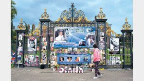 다이애나 빈 사망 24주기… 켄싱턴궁에 걸린 추모 사진들