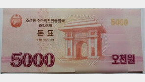 北, 주민들 달러 긁어가나… 19년만에 외화교환 ‘돈표’ 발행