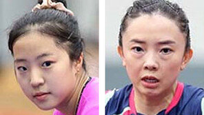 ‘탁구 신동’ 신유빈, 여자부 최강 전지희에 막혀