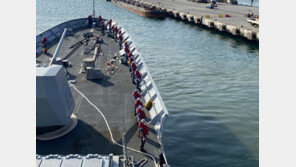 코로나 집단감염 사태 문무대왕함, 진해 해군기지 복귀