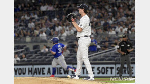 ‘햄스트링 통증’ 게릿 콜, 15일 볼티모어전서 복귀 전망