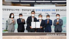 현대차그룹-인천경제자유구역청, 전기차 충전 인프라 구축 협력