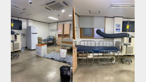 “코로나 걸린 신생아 4명, 천장서 물 떨어지는 4인실에 방치”