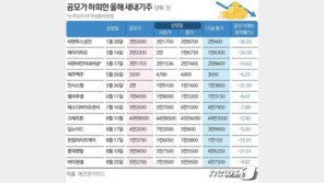 흔들리는 공모주 불패…하반기 상장사 35%가 공모가 밑돌아