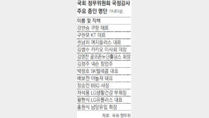 김범수-김정주-홍원식 국감 증인 채택