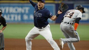 최지만, 이틀 연속 무안타…볼넷만 2개