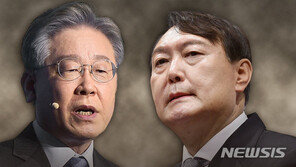 윤석열 28.8%, 이재명 23.6%…4주 만에 오차범위 내 앞서