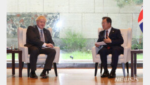 文 “안보리 英, 한반도 협조 감사”…英 총리 “韓 입장 지지”