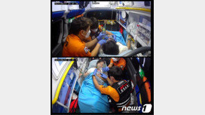 달리는 차에서 출산…숨 안쉬는 아기 살린 119대원들