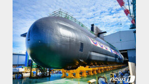 ‘SLBM 탑재’ 세번째 3000톤급 국산 잠수함 ‘신채호함’ 진수