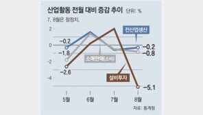 생산-소비-투자 ‘트리플 감소’… 코로나 4차유행에 실물경제 휘청