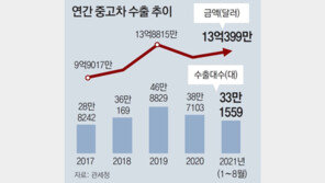 ‘신차 품귀’에 중고차 수출 씽씽… 작년보다 48% 증가 