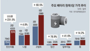 공급망 쇼크-원자재값 폭등에 배터리 업계도 비상